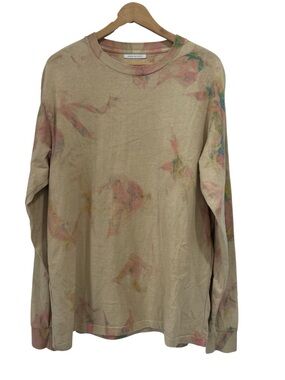 John Elliott University Long Sleeve Tee in Carnival Tan Made in Japan - 2/Medium